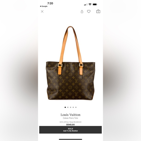 Louis Vuitton Cabas Piano Tote with COA - Picture 12 of 16